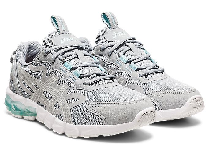 Grey / Light Turquoise Asics GEL-QUANTUM 90 3 Women's Sneakers | HOHM5195