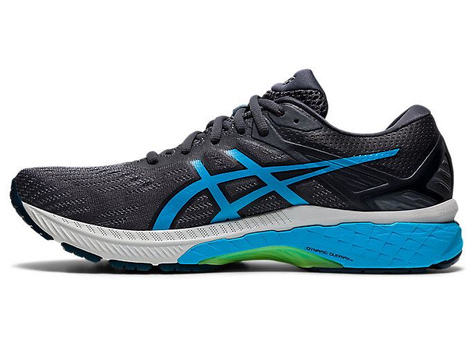 Grey / Light Turquoise Asics GT-2000 9 (2E) Men's Running Shoes | KBPF5103