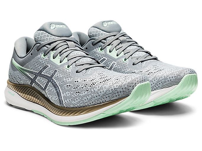 Grey / Mint Asics EVORIDE Women's Running Shoes | KHKH4071