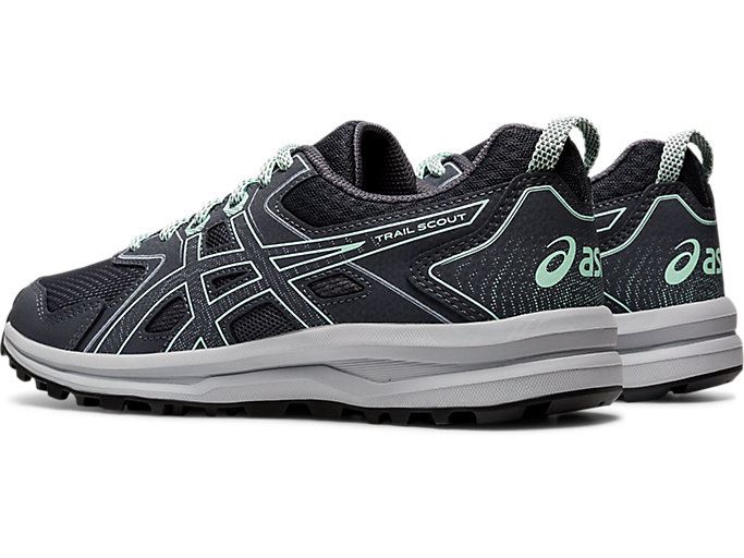 Grey / Mint Asics Trail Scout Women's Trail Running Shoes | DYXZ9251