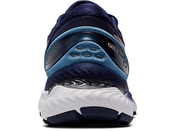 Grey / Navy Asics GEL-Nimbus 22 (D) Women's Running Shoes | TZSJ2438