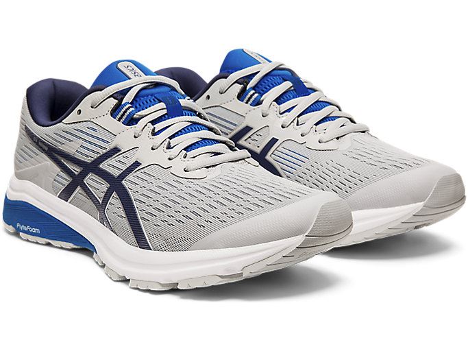 Grey / Navy Asics GT-1000 8 (4E) Men's Running Shoes | SIGG0441