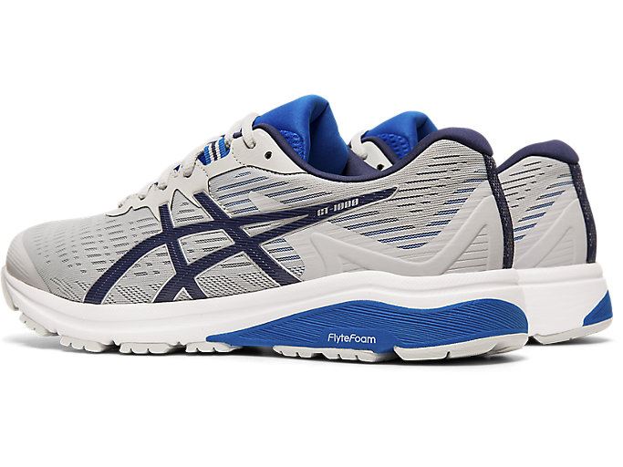 Grey / Navy Asics GT-1000 8 (4E) Men's Running Shoes | SIGG0441