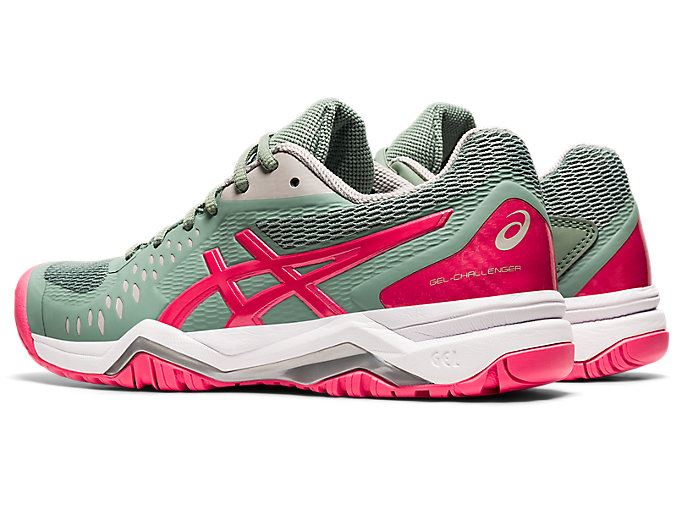 Grey / Pink Asics GEL-Challenger 12 Women's Tennis Shoes | BQXC3166