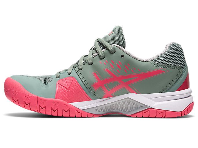 Grey / Pink Asics GEL-Challenger 12 Women's Tennis Shoes | BQXC3166