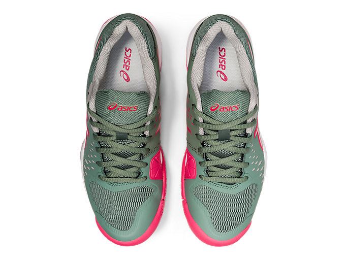 Grey / Pink Asics GEL-Challenger 12 Women's Tennis Shoes | BQXC3166