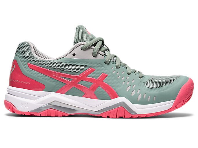 Grey / Pink Asics GEL-Challenger 12 Women\'s Tennis Shoes | BQXC3166