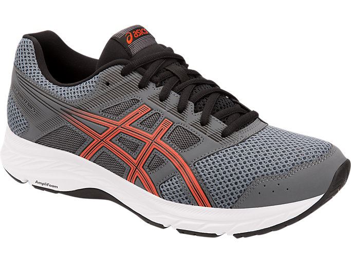 Grey / Red Asics GEL-CONTEND 5 Men's Running Shoes | ZCPO4802