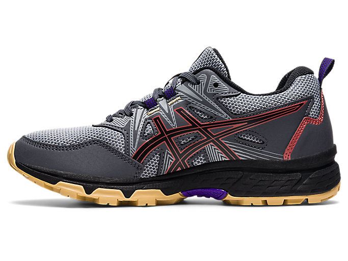 Grey / Red Dark Red Asics GEL-VENTURE 8 Women's Trail Running Shoes | DDKN3770