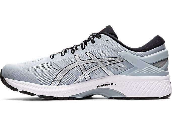 Grey / Silver Asics GEL-KAYANO 26 Men's Running Shoes | EBWZ8173