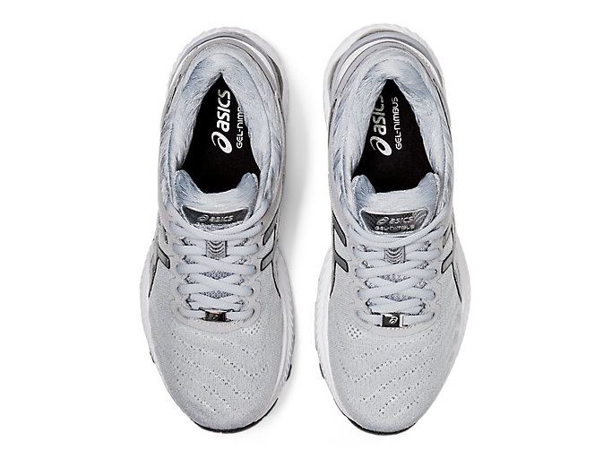 Grey / Silver Asics GEL-Nimbus 22 Platinum Women's Running Shoes | OWAP6005