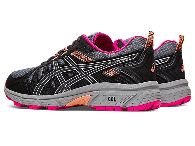 Grey / Silver Asics GEL-VENTURE 7 (D) Women's Trail Running Shoes | VWPP9676