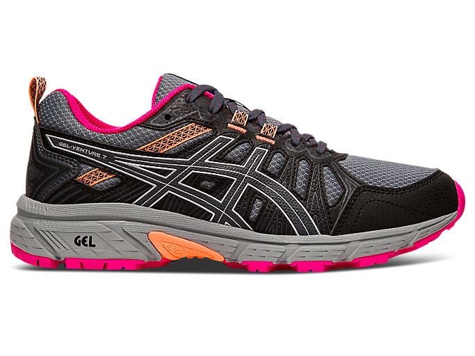 Grey / Silver Asics GEL-VENTURE 7 (D) Women's Trail Running Shoes | VWPP9676