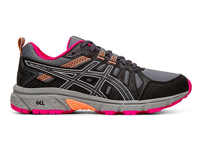 Grey / Silver Asics GEL-VENTURE 7 Women\'s Running Shoes | LNEB8076