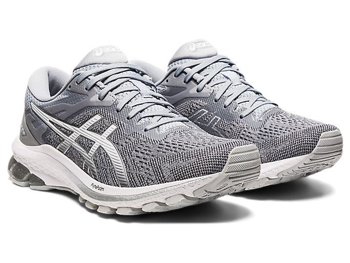 Grey / Silver Asics GT-1000 10 Women's Running Shoes | UCLN9148