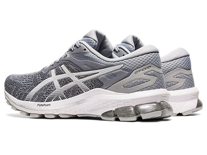 Grey / Silver Asics GT-1000 10 Women's Running Shoes | UCLN9148