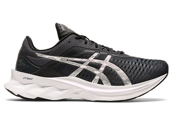 Grey / Silver Asics NOVABLAST PLATINUM Men's Running Shoes | ENBC3985