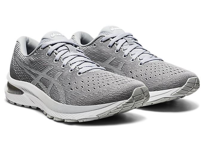 Grey / White Asics GEL-CUMULUS 22 Women's Running Shoes | XJXM9968