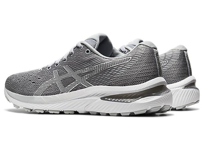 Grey / White Asics GEL-CUMULUS 22 Women's Running Shoes | XJXM9968