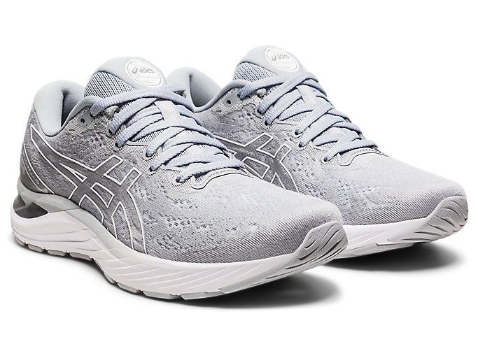 Grey / White Asics GEL-CUMULUS 23 Women's Running Shoes | XOVQ1218