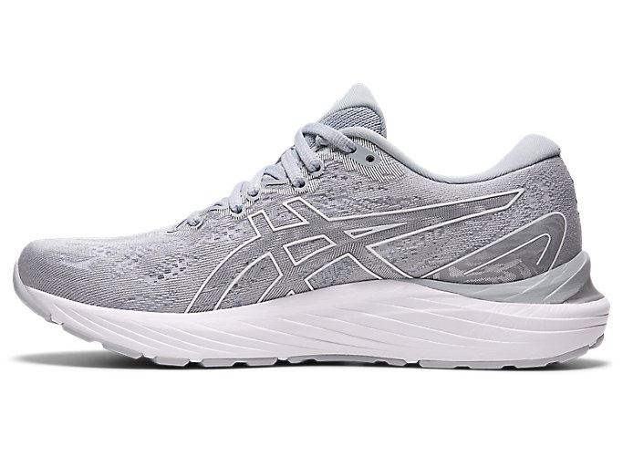 Grey / White Asics GEL-CUMULUS 23 Women's Running Shoes | XOVQ1218