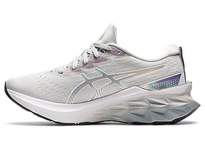 Grey / White Asics NOVABLAST 2 PLATINUM Women's Running Shoes | LXKM1576