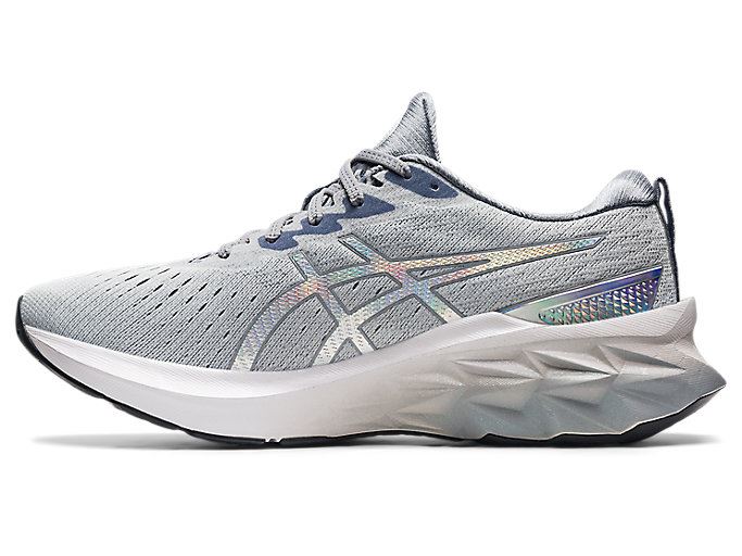 Grey / White Asics NOVABLAST 2 PLATINUM Men's Running Shoes | WQBY2981