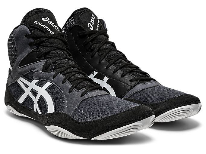 Grey / White Asics SNAPDOWN 3 (2E) Men's Wrestling Shoes | AZQX9978