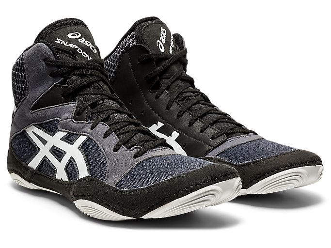 Grey / White Asics SNAPDOWN 3 Men's Wrestling Shoes | ZWAI5641