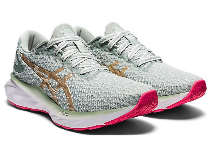 Lichen Rock / Champagne Asics DYNABLAST Women's Running Shoes | SIWO9177