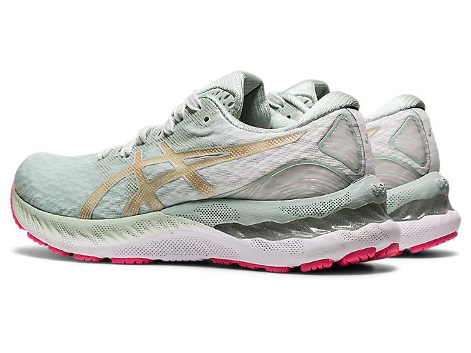 Lichen Rock / Champagne Asics GEL-NIMBUS 23 Women's Running Shoes | XURT2951