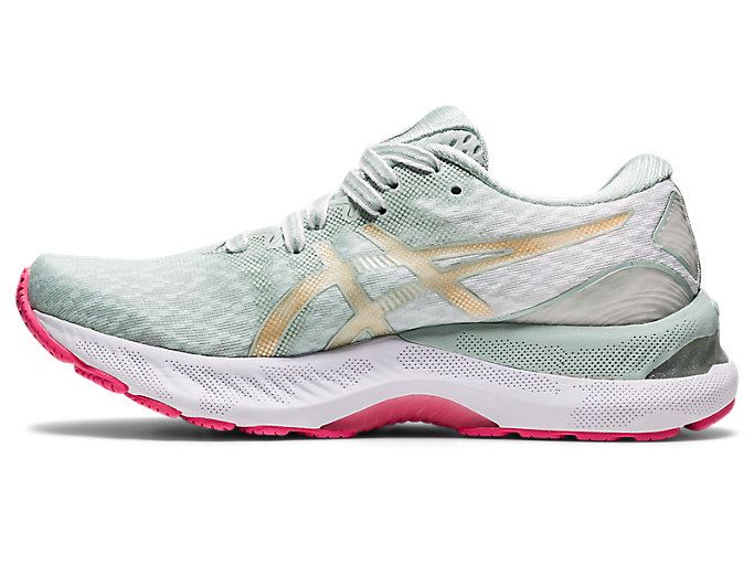 Lichen Rock / Champagne Asics GEL-NIMBUS 23 Women's Running Shoes | XURT2951