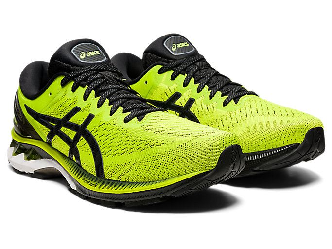 Light Green / Black Asics GEL-KAYANO 27 Men's Running Shoes | MZSC6929