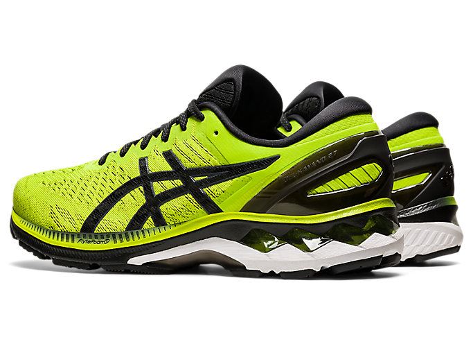 Light Green / Black Asics GEL-KAYANO 27 Men's Running Shoes | MZSC6929