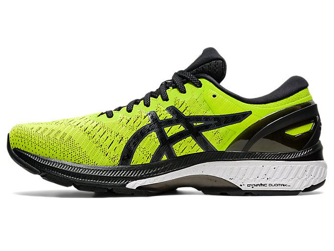 Light Green / Black Asics GEL-KAYANO 27 Men's Running Shoes | MZSC6929