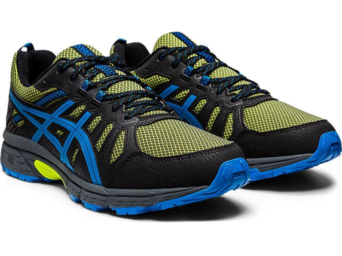 Light Green / Blue Asics GEL-VENTURE 7 Men's Trail Running Shoes | AESP1267