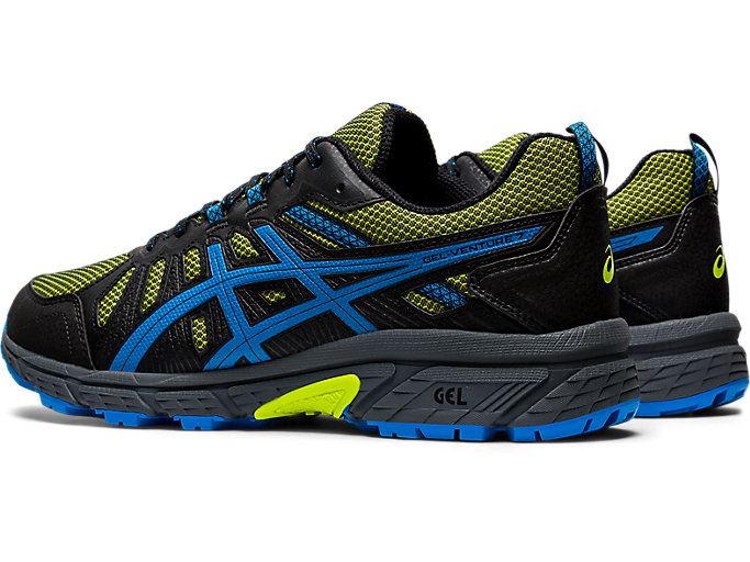 Light Green / Blue Asics GEL-VENTURE 7 Men's Trail Running Shoes | AESP1267