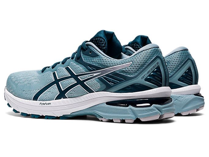 Light Grey / Blue Asics GT-2000 9 Women's Running Shoes | MPUE4108