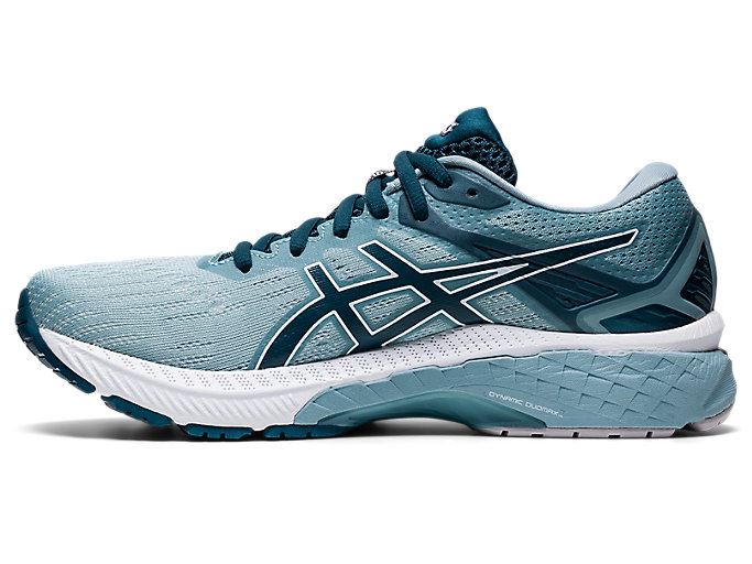 Light Grey / Blue Asics GT-2000 9 Women's Running Shoes | MPUE4108