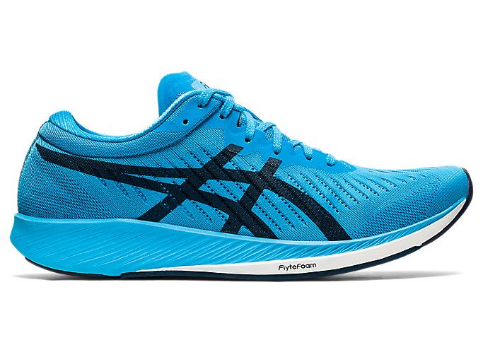 Light Turquoise / Blue Asics METARACER Men's Running Shoes | JMOD7067