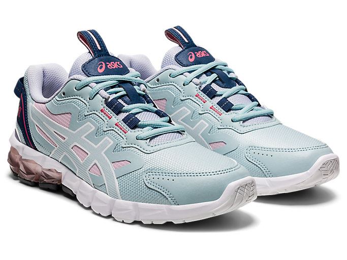 Light Turquoise / Dark Grey Asics GEL-QUANTUM 90 3 Women's Sneakers | IODT1453