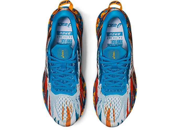 Light Turquoise / Gold Orange Asics NOOSA TRI 13 Men's Running Shoes | LZUA3653