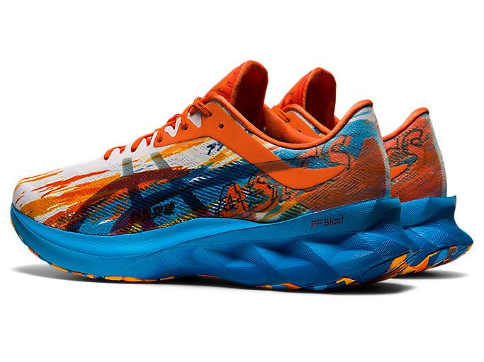 Light Turquoise / Gold Orange Asics NOVABLAST Men's Running Shoes | BEGP1270