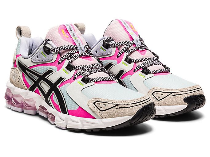 Light Turquoise / Pink Asics GEL-QUANTUM 180 Women's Sneakers | NLUN5157