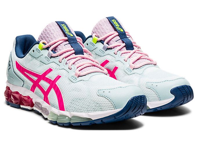 Light Turquoise / Pink Asics GEL-QUANTUM 360 6 Women's Sneakers | RWBN4855