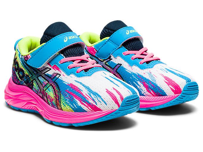 Light Turquoise / Pink Asics PRE NOOSA TRI 13 PS Kids' Sneakers | OSFE2272