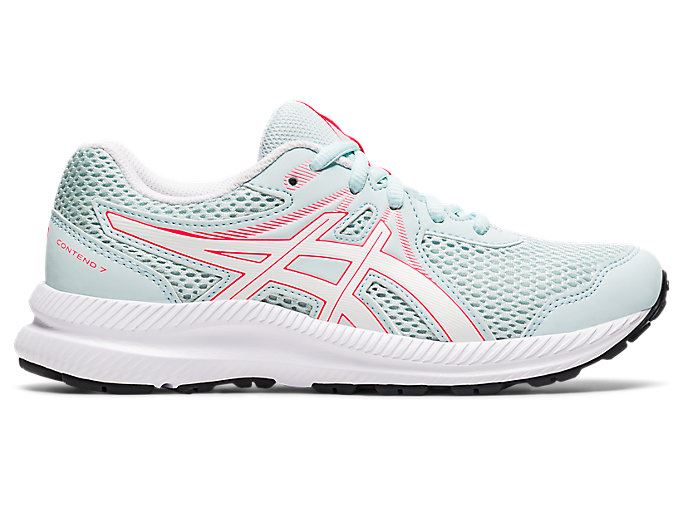 Light Turquoise / White Asics CONTEND 7 GS Kids\' Sneakers | BXBG1294