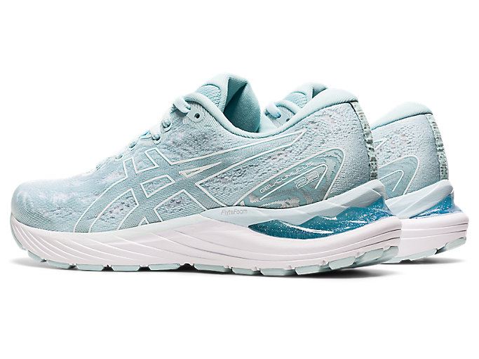 Light Turquoise / White Asics GEL-CUMULUS 23 Women's Running Shoes | ADSI1019