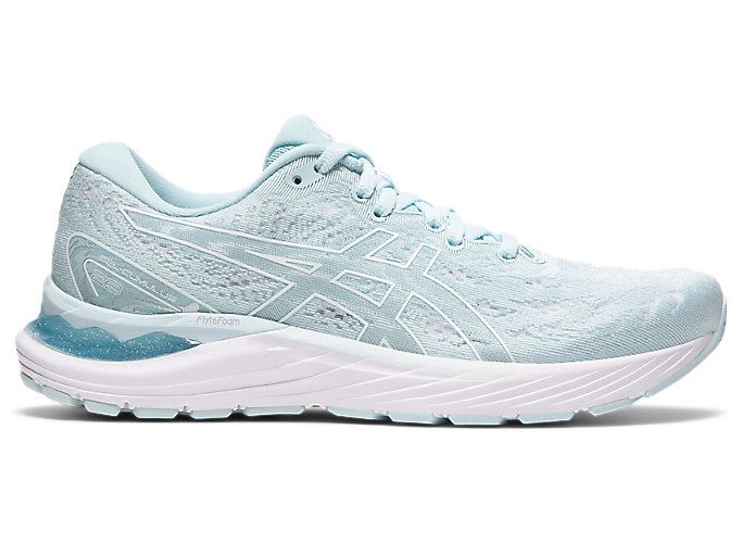 Light Turquoise / White Asics GEL-CUMULUS 23 Women's Running Shoes | ADSI1019