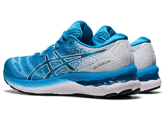 Light Turquoise / White Asics GEL-NIMBUS 23 Women's Running Shoes | CMCO0456